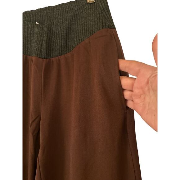 WeWoreWhat Women's Low-Rise V Pant Twill Ribbed Pants Size XS Brown NWT - Picture 5 of 9